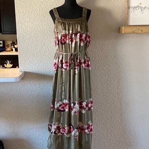 Banana Republic Floral Apron Maxi 8